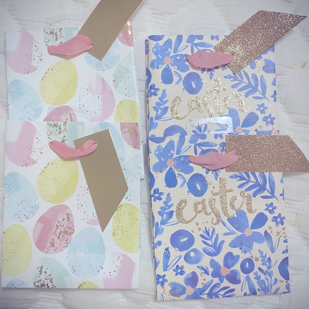 PACK OF FOUR EASTER EGG HUNTING BAGGIES